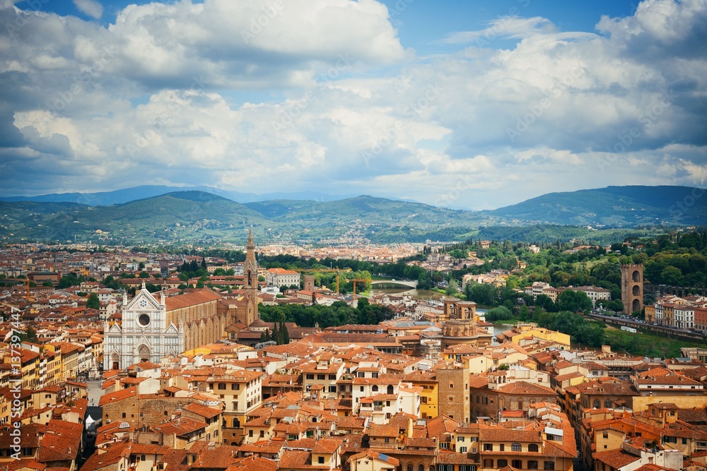 Florence skyline view rooftop