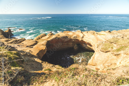 Devil's Puinch Bowl near Newport, Oregon, USA