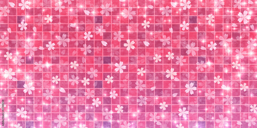 Fototapeta premium 桜 春 花 背景 