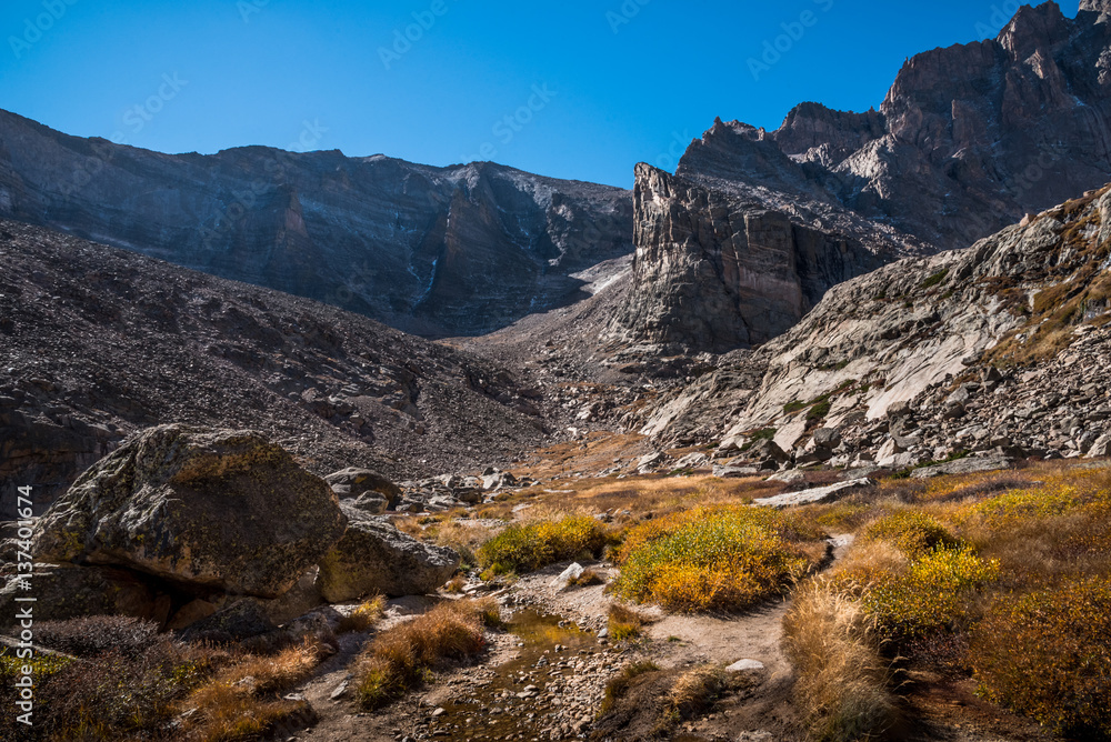 Fototapeta premium Chasm Lake Trail, Rocky Mountain National Park