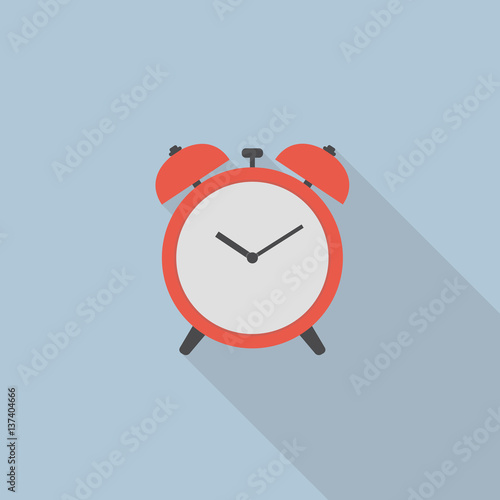 Alarm Clock With Long Shadow