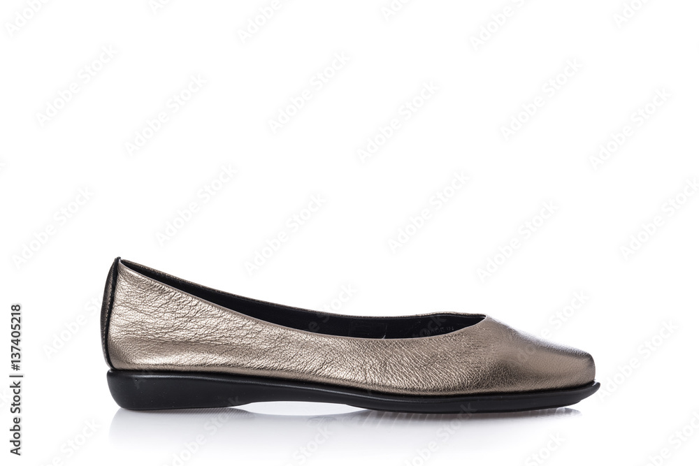 Fototapeta premium shoes flats light colored summer with bow shoes