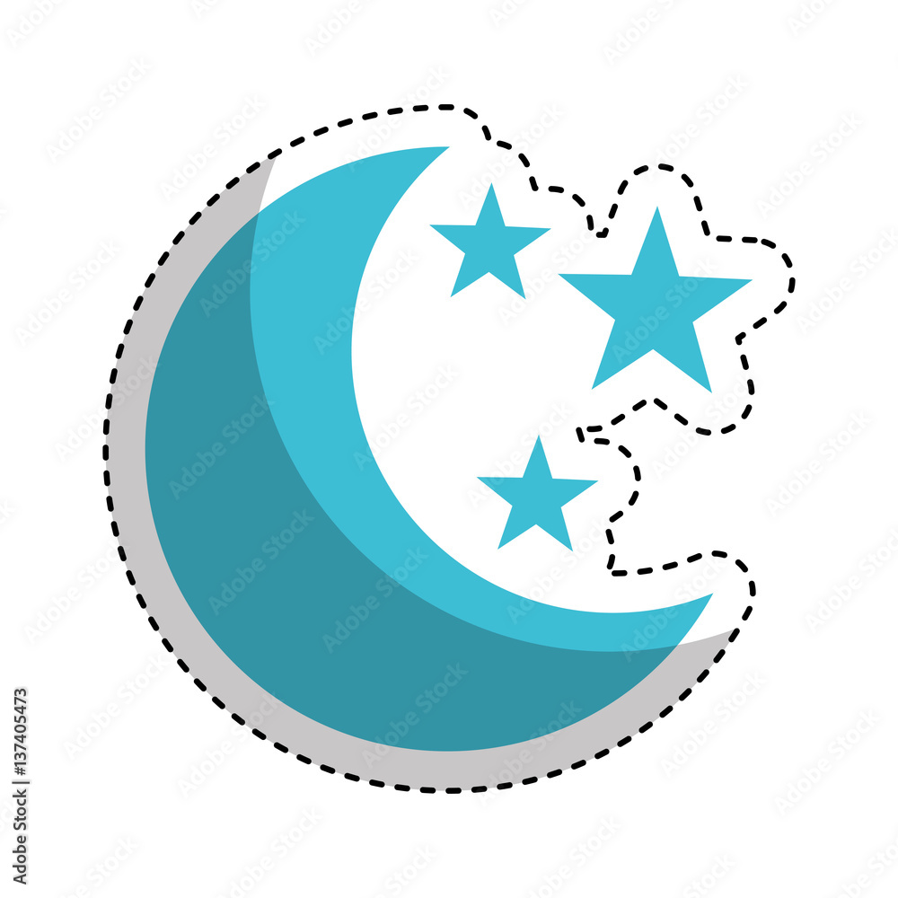 moon with stars isolated icon vector illustration design moon with stars isolated icon vector illustration design