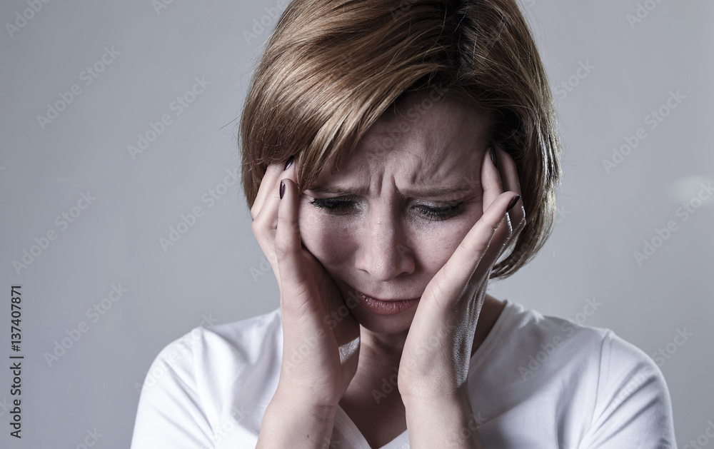 devastated depressed woman crying sad feeling hurt suffering depression in sadness emotion devastated depressed woman crying sad feeling hurt suffering depression in sadness emotion