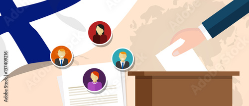 Finland democracy political process selecting president or parliament member with election and referendum freedom to vote