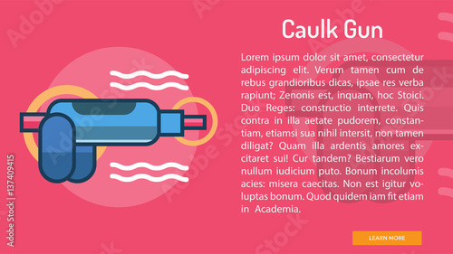 Caulk Gun Conceptual Banner