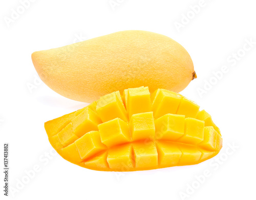 Mango isolated on white background