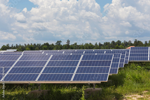 solar cell in solar power station alternative energy from the sun 