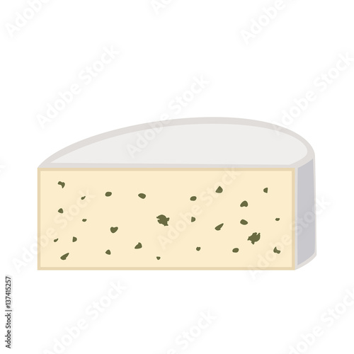 Delicious fresh cheese variety italian dinner icon flat dairy food and milk camembert piece delicatessen gouda meal isolated vector illustration.