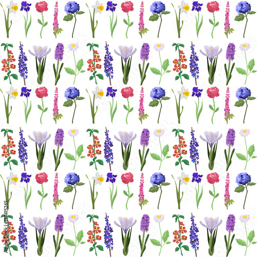 Flower pattern vector illustration