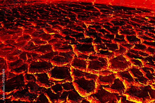 Lava ground dry close up texture background.