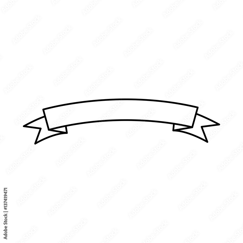 silhouette label with ribbon icon design vector illustration silhouette label with ribbon icon design vector illustration