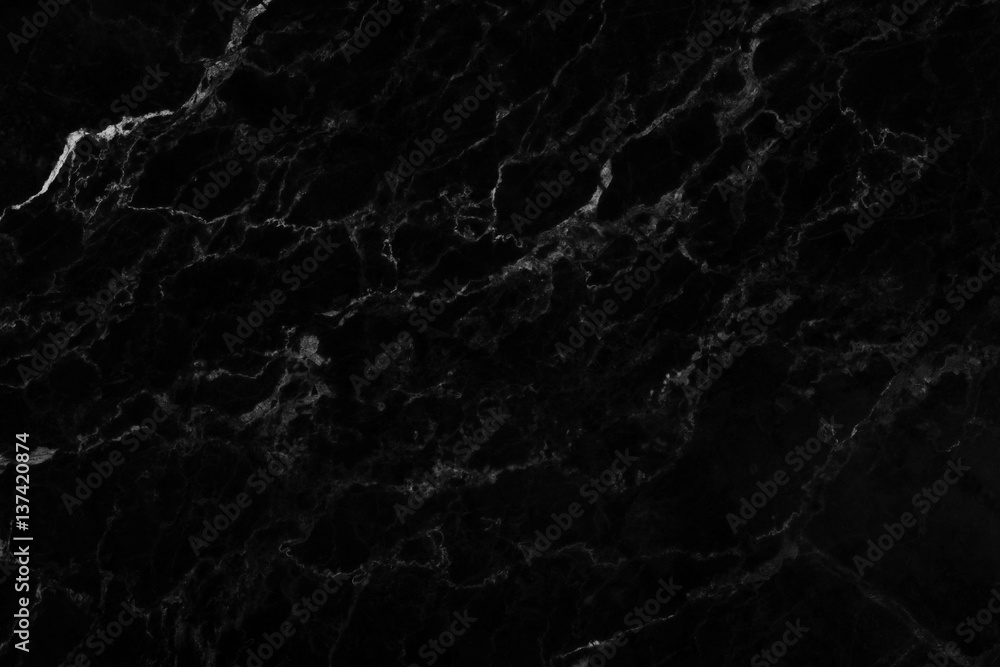 Abstract black marble texture background.