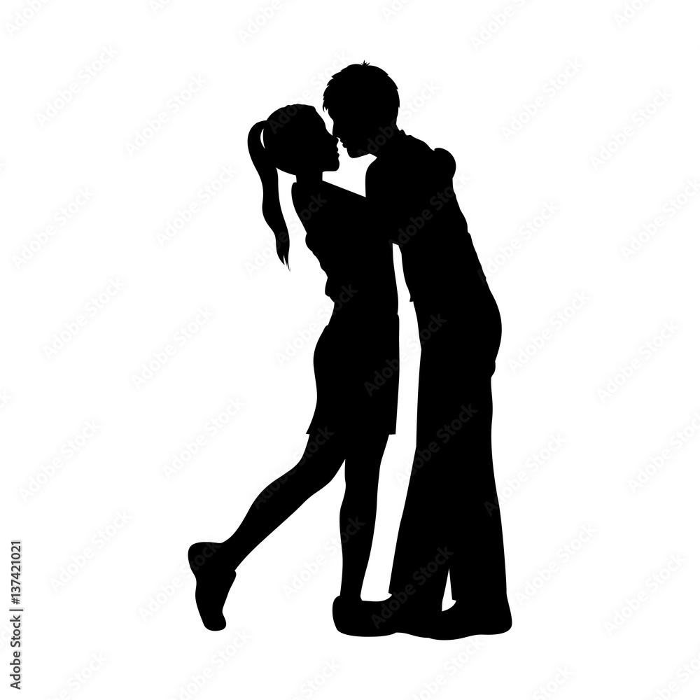 people in love couple icon, vector illustration image