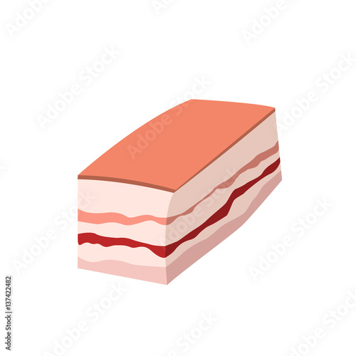 Meat food icon isolated on white background
