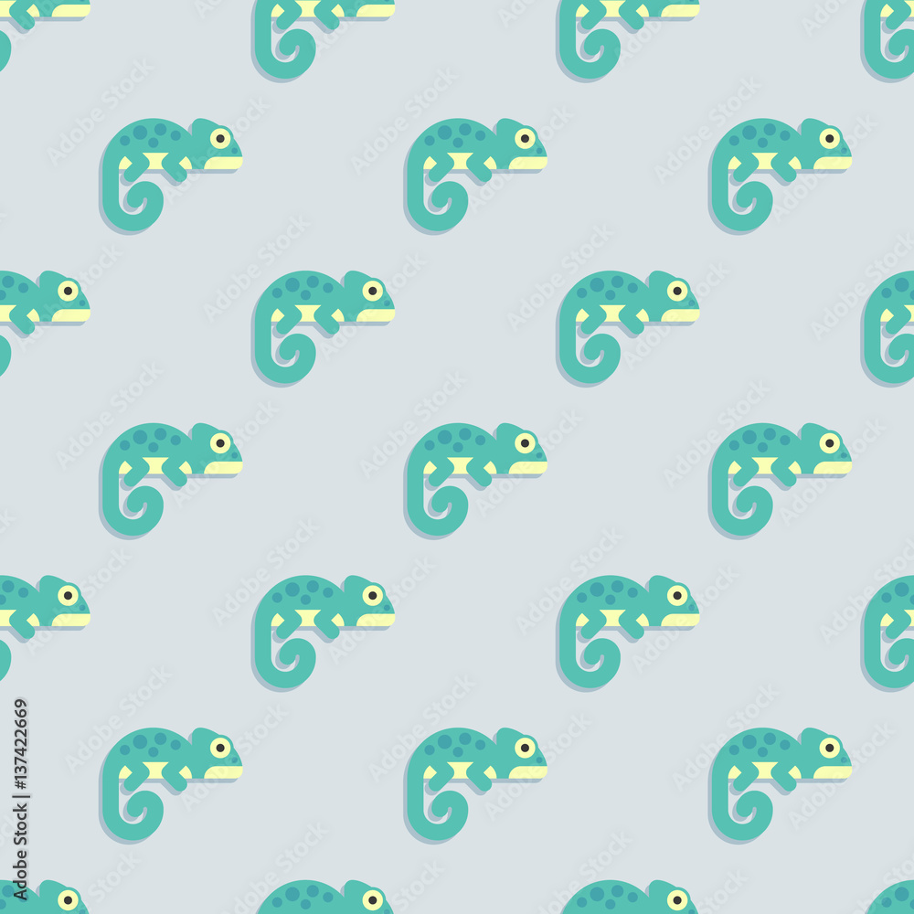 Chameleons seamless pattern Chameleons seamless pattern