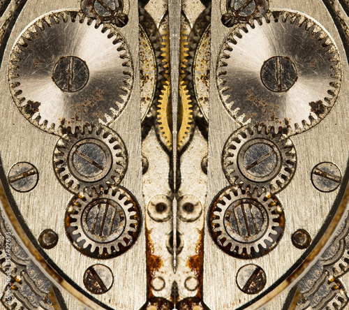 clockwork mix old mechanical watch, high resolution and detail