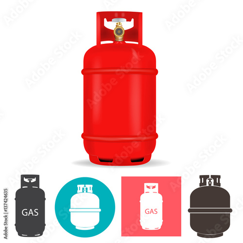 Propane gas container