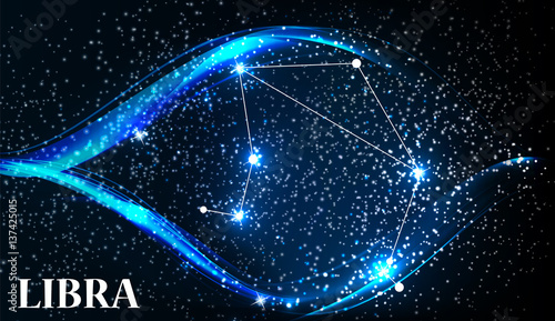 Symbol Libra Zodiac Sign. Vector Illustration.