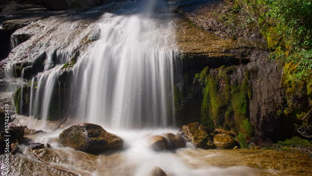 MoCo Timelapse Close Up Tracking Shot of Silky Waterfalls -Zoom In- MoCo Timelapse Close Up Tracking Shot of Silky Waterfalls -Zoom In-