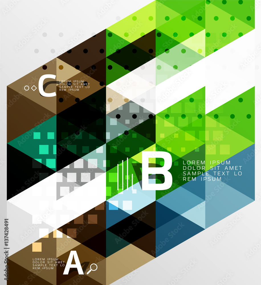 Vector minimalistic triangle design Vector minimalistic triangle design