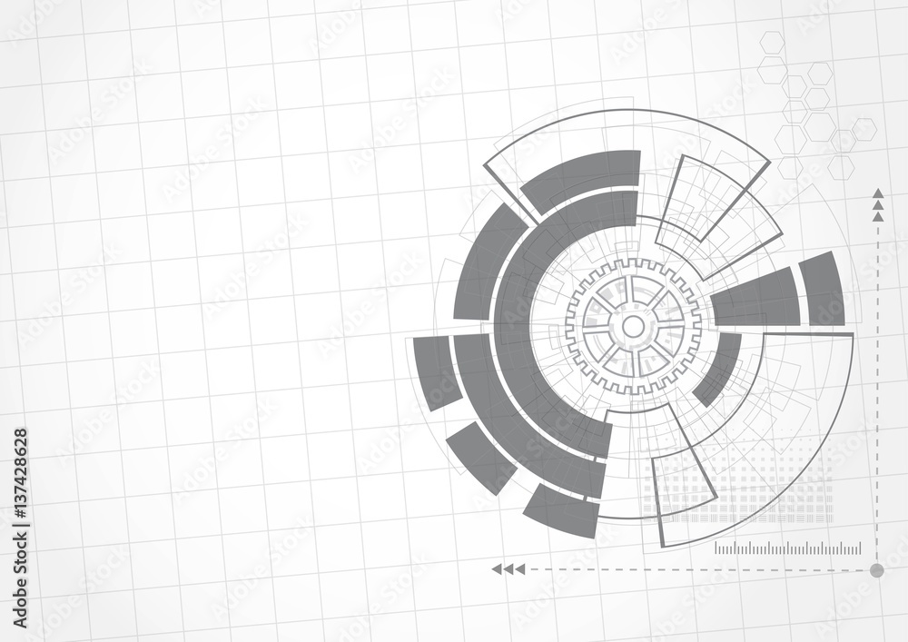 Abstract digital web site header. Banner technology background