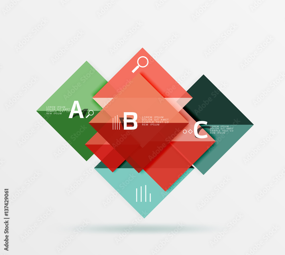 Vector square banner Vector square banner