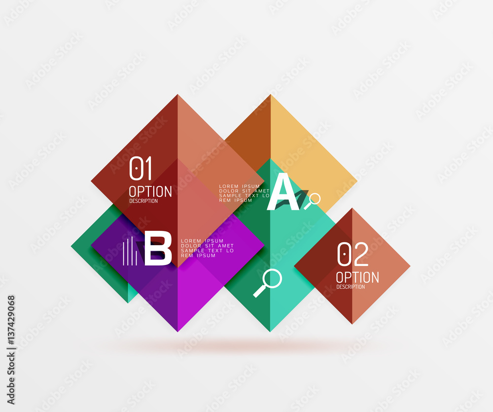 Vector square banner Vector square banner