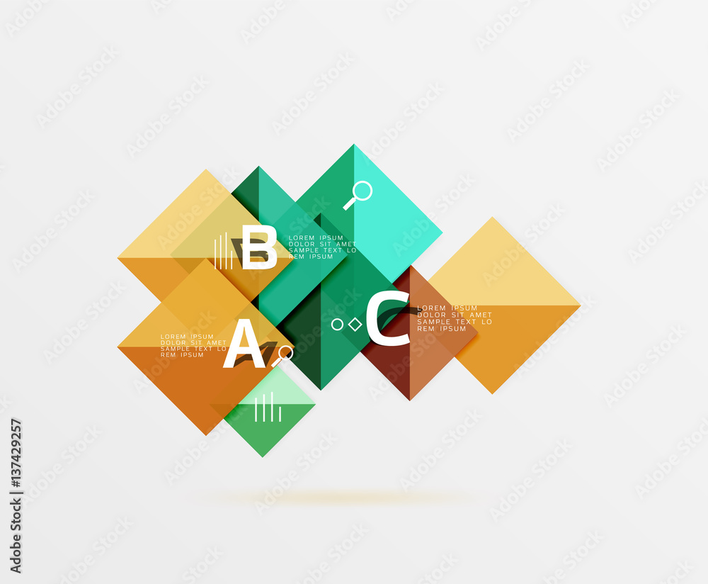 Vector square banner Vector square banner