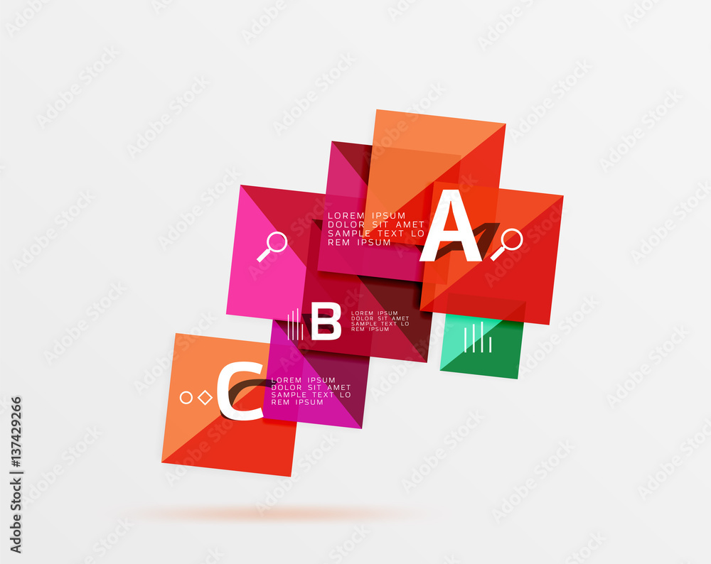 Vector square banner Vector square banner