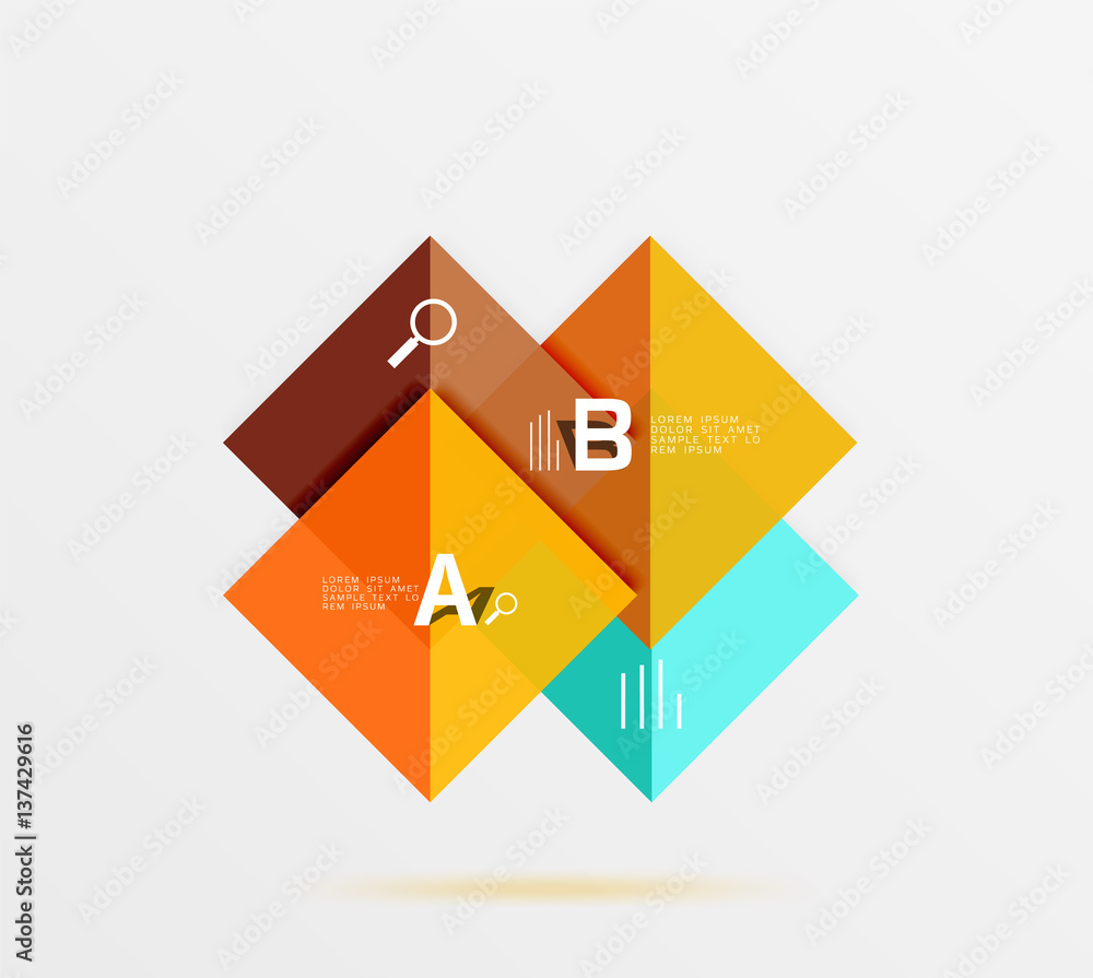 Square geometric abstract background Square geometric abstract background