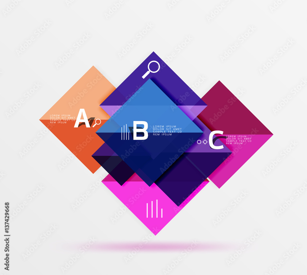 Square geometric abstract background Square geometric abstract background