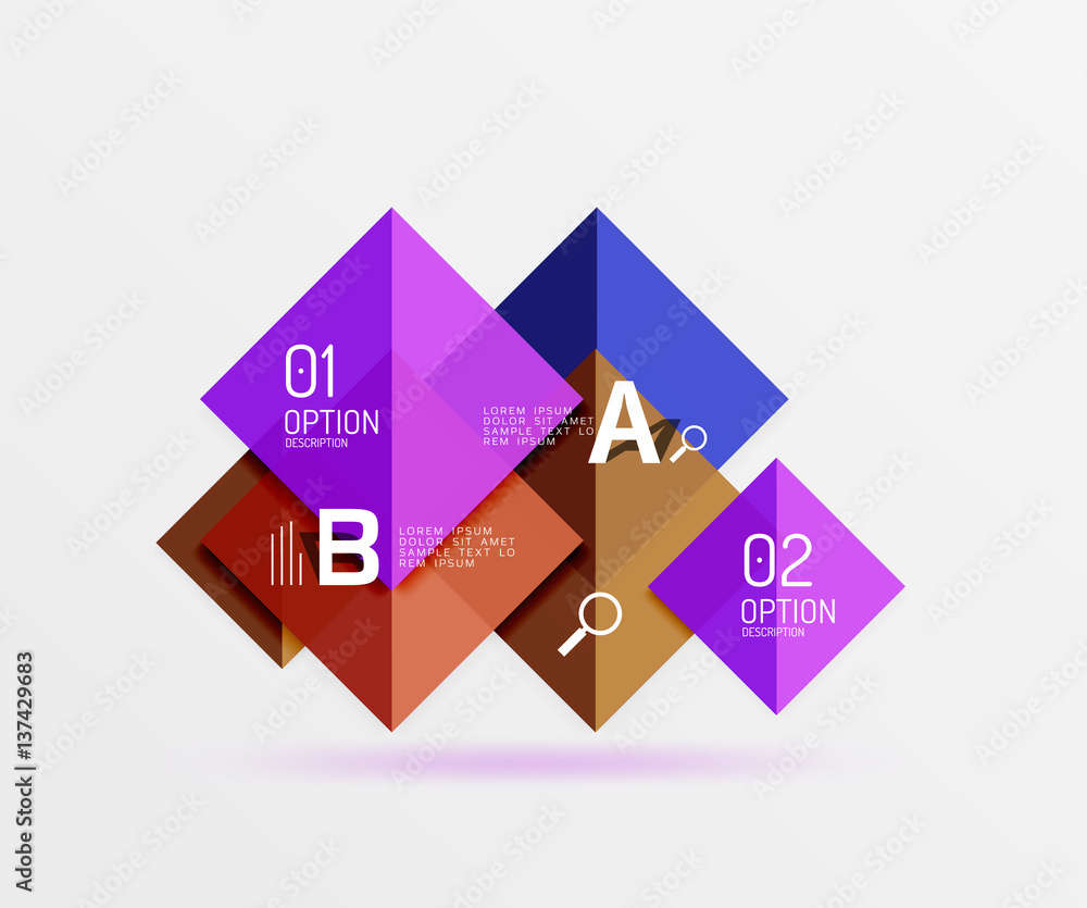 Square geometric abstract background Square geometric abstract background