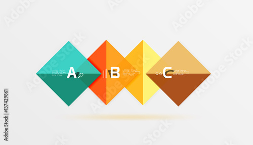 Square geometric abstract background