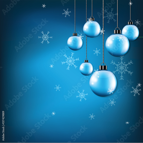 snowflake on background and in vector