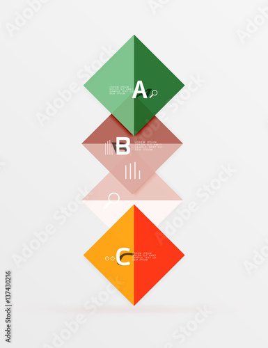 Free Download Geometric abstract background with option infographic - GFXLoad