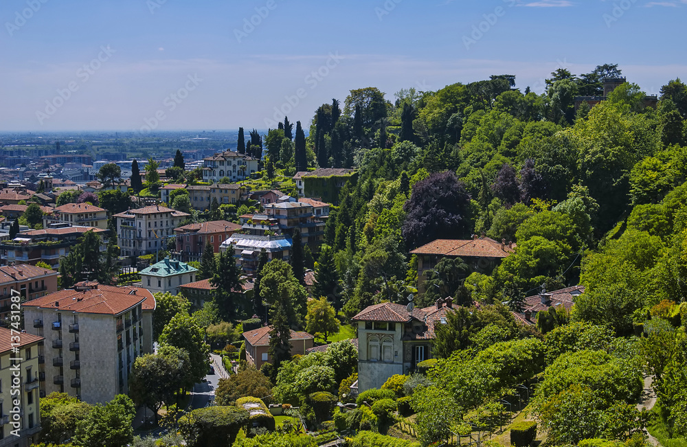 Bergamo city view (Italy)