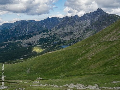 Natural mountains and lakes