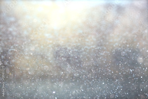 blurred background winter snow gloomy depression © kichigin19