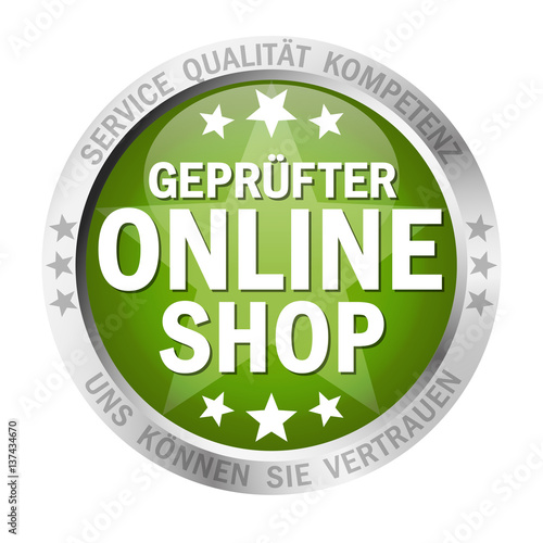 Button Geprüfter Online Shop