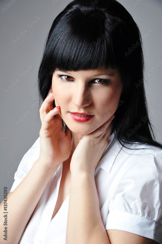 Frau Portrait foto de Stock | Adobe Stock