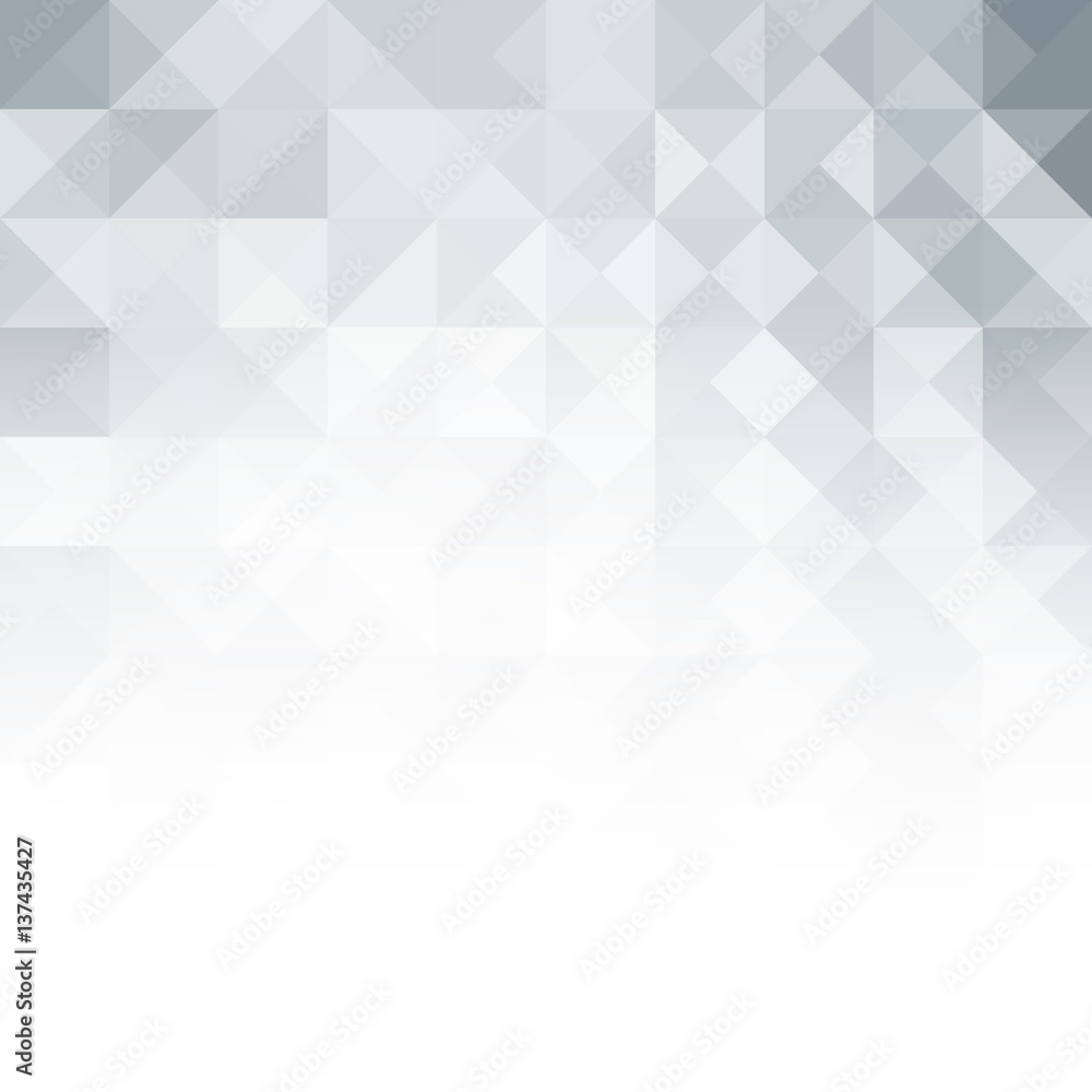 Fototapeta premium Abstract grey background made of triangles