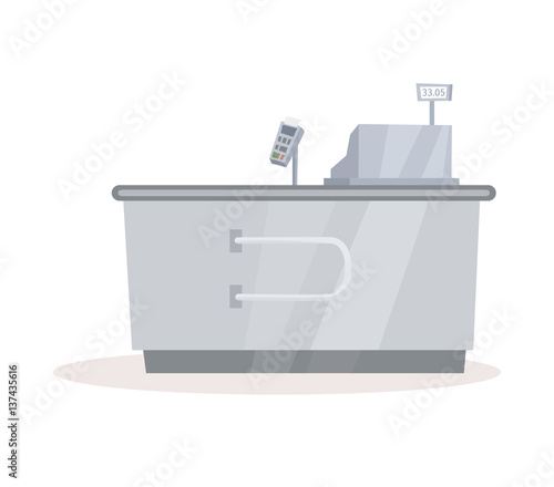 Cash register desk