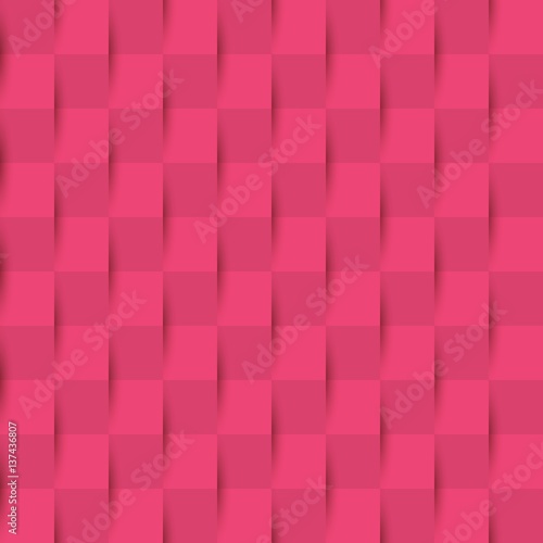 Seamless striped vector pattern from vertical rising and falling ribbons. Red texture for your web site background