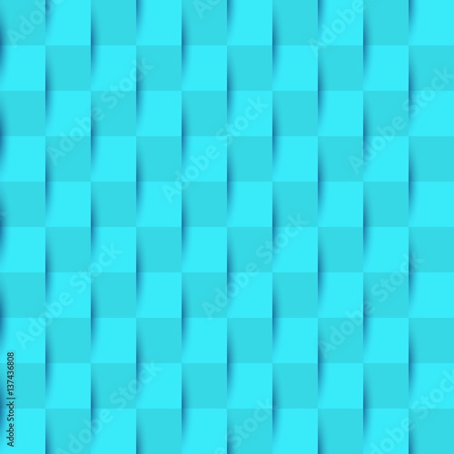 Seamless striped vector pattern from vertical rising and falling ribbons. Blue texture for your web site background