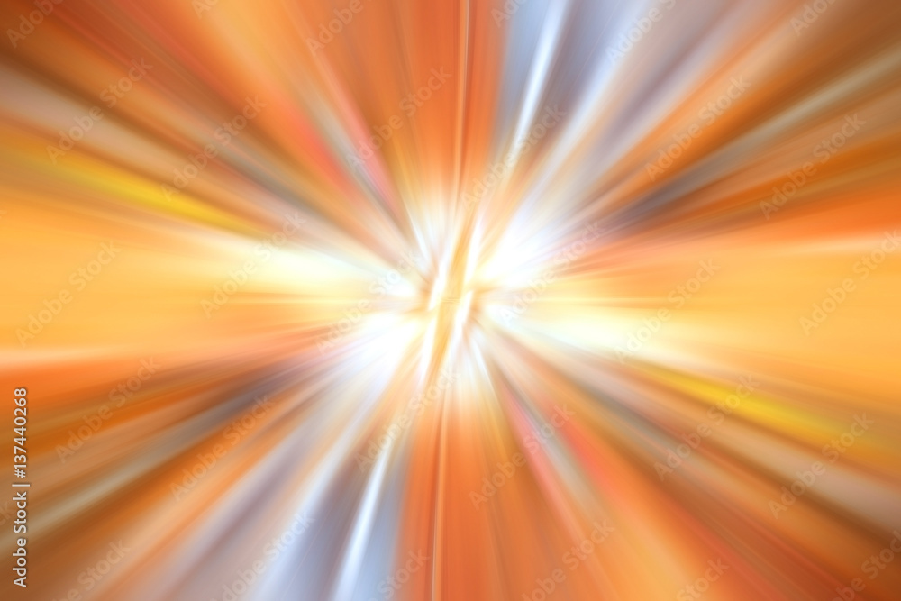 Obraz premium orange gradient background speed zoom blur