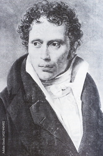 Portrait of the philosopher Arthur Schopenhauer photo