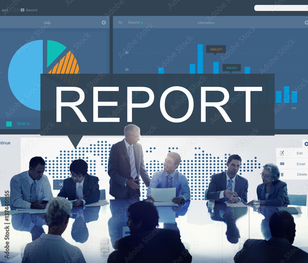 Report Research Resulting Information Graphic Concept Report Research Resulting Information Graphic Concept