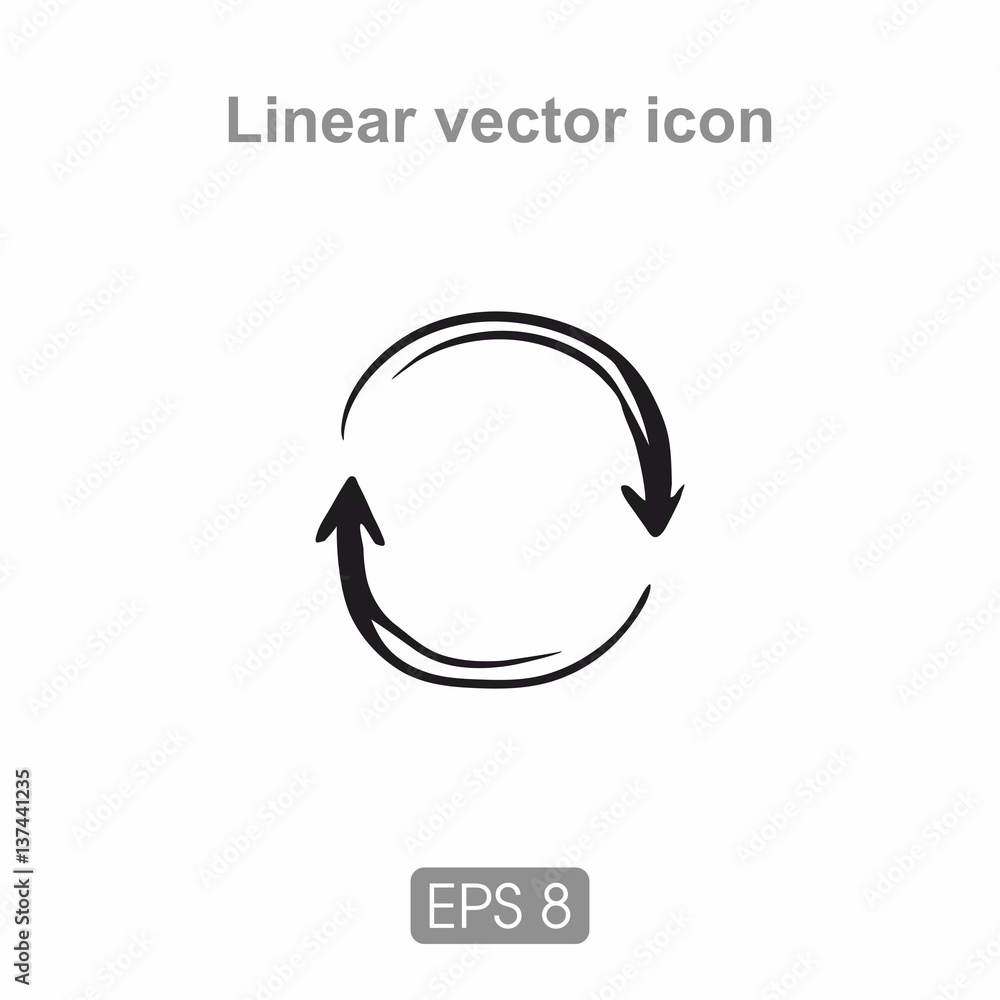 Icon arrows in a circle Icon arrows in a circle