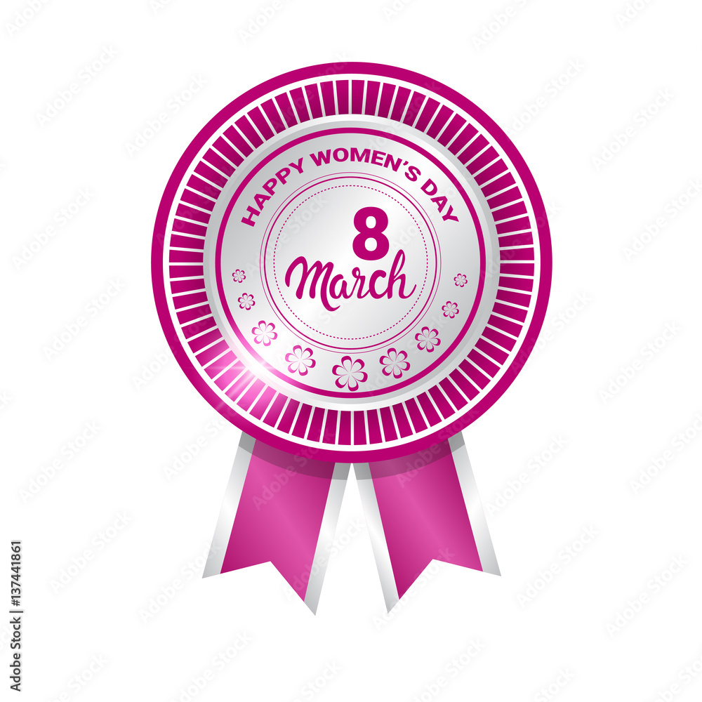 8 March International Women Day Greeting Card Icon Flat Vector Illustration 8 March International Women Day Greeting Card Icon Flat Vector Illustration